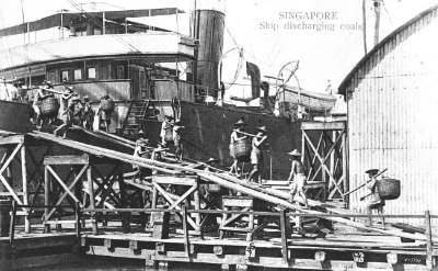 Ship docked at wharf of Tanjong Pagar Dock Company, c. 1910