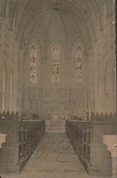 Interior of the Convent of the Holy Infant Jesus Chapel, 1900s